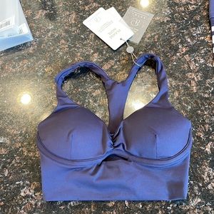 Bombshell - Small Keyhole Bralette and Perform Thigh - Highs - Twilight Blue XS
